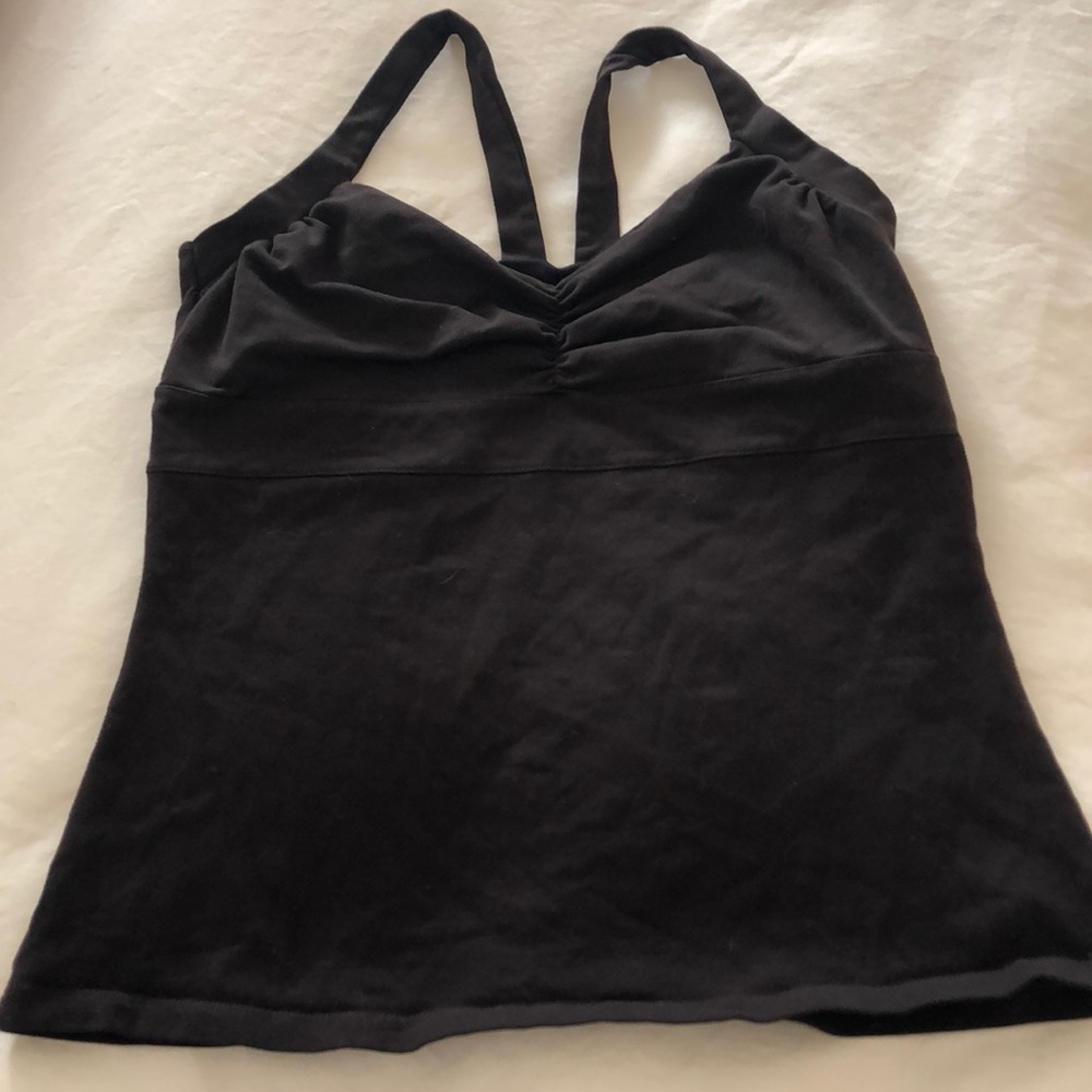 Prana chocolate brown tank, EUC! Sz L